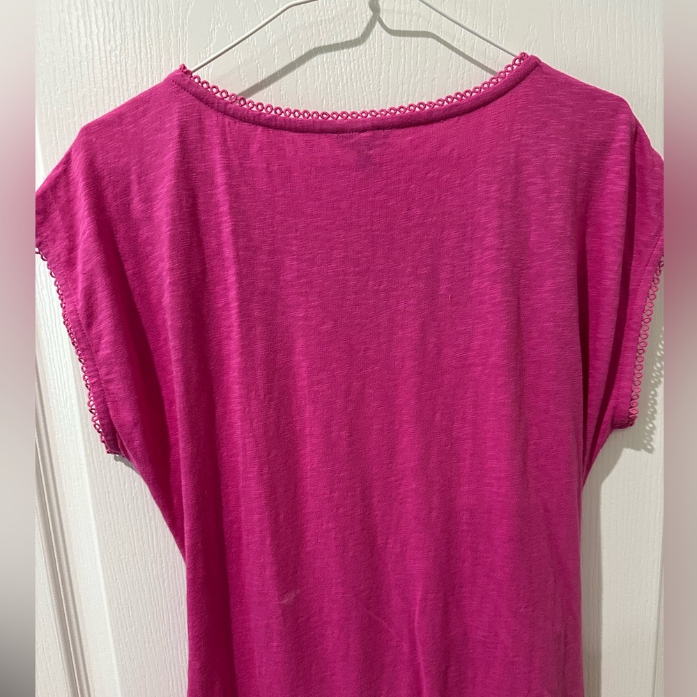 Talbots NANTUCKET SLUB EYELET YOKE
DRESS in Violet Rose NWT - Picture 9 of 10